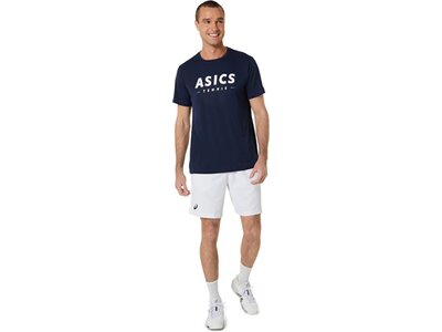 ASICS Herren Shirt MEN COURT TENNIS GRAPHIC TEE Schwarz