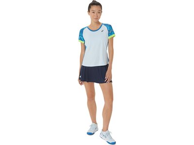 ASICS Damen Shirt WOMEN COURT GRAPHIC SS TOP Blau