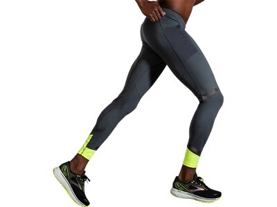 BROOKS Herren Tights Run Visible Tight Grau