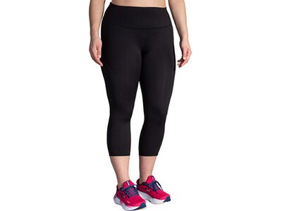 BROOKS Damen Hose Spark Capri Schwarz