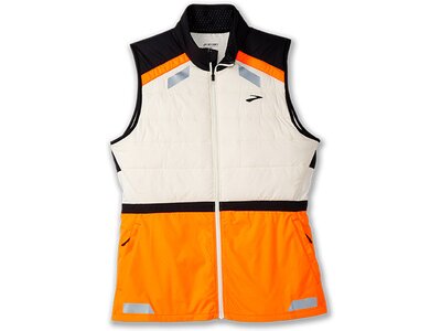 BROOKS Damen Weste Run Visible Insulated Vest 2.0 Weiß