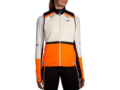 BROOKS Damen Weste Run Visible Insulated Vest 2.0 Weiß