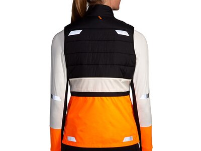 BROOKS Damen Weste Run Visible Insulated Vest 2.0 Weiß