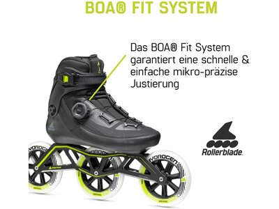 ROLLERBLADE Herren Inlineskates REVV BOA 125 Schwarz