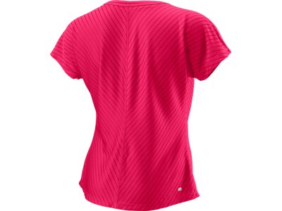 WILSON Damen Shirt TRAINING V-NECK II W Love Potn Rot