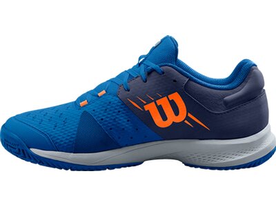 WILSON Herren Tennisoutdoorschuhe KAOS COMP 3.0 CLASSI/Peacoat/Orange Tig Blau