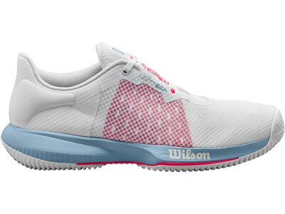 WILSON Damen Tennisoutdoorschuhe KAOS SWIFT W Wh/Blue Fog/Love Potn Silber