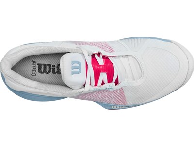 WILSON Damen Tennisoutdoorschuhe KAOS SWIFT W Wh/Blue Fog/Love Potn Silber