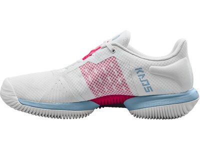 WILSON Damen Tennisoutdoorschuhe KAOS SWIFT W Wh/Blue Fog/Love Potn Silber