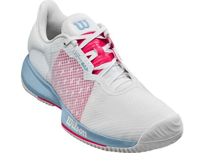 WILSON Damen Tennisoutdoorschuhe KAOS SWIFT W Wh/Blue Fog/Love Potn Silber