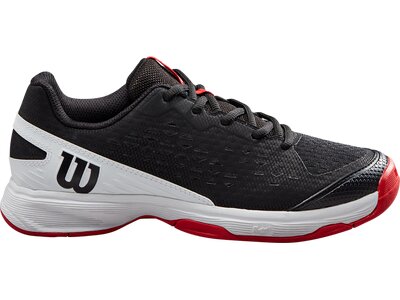 WILSON Kinder Tennisoutdoorschuhe RUSH PRO JR L Black/Wh/RD Silber