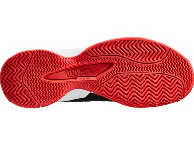 WILSON Kinder Tennisoutdoorschuhe RUSH PRO JR L Black/Wh/RD Silber