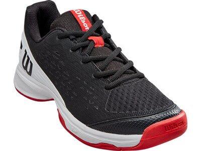 WILSON Kinder Tennisoutdoorschuhe RUSH PRO JR L Black/Wh/RD Silber