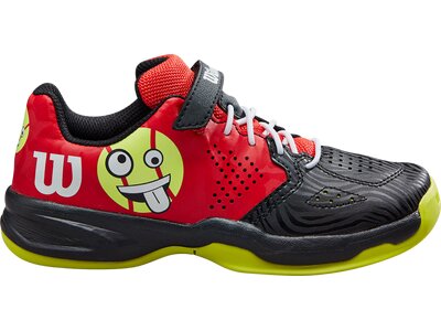 WILSON Kinder Tennisoutdoorschuhe KAOS EMO K RD/Bk/Safety Y Schwarz