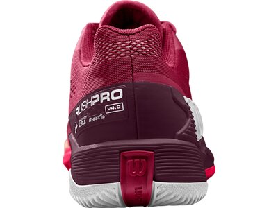 WILSON Damen Tennisoutdoorschuhe RUSH PRO 4.0 W Beet Red/W Rot