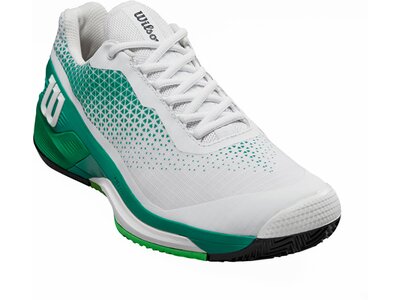 WILSON Herren Tennisoutdoorschuhe RUSH PRO 4.0 CLAY Wh/Bosp Grün