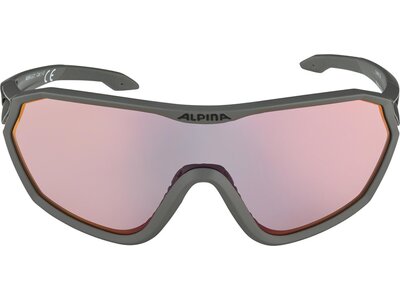 ALPINA Herren Brille S-way Qvm+ Grau