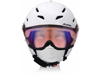 ALPINA Herren Skihelm Griva Visor VHM Rot