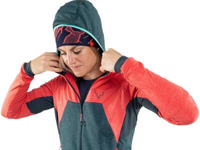 DYNAFIT TOUR WOOL THERMAL W HOODY Pink