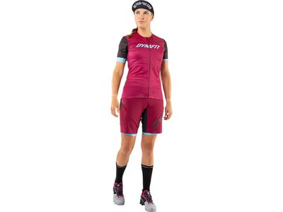 DYNAFIT Damen Shirt RIDE LIGHT S/S FZ TEE W Rot