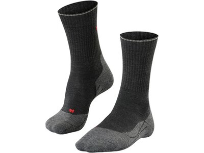 FALKE TK2 Wool Silk Herren Socken Grau