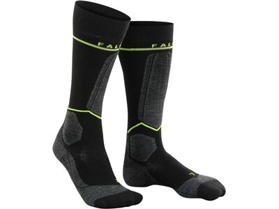FALKE SK Energizing Wool Herren Kniestrümpfe Schwarz