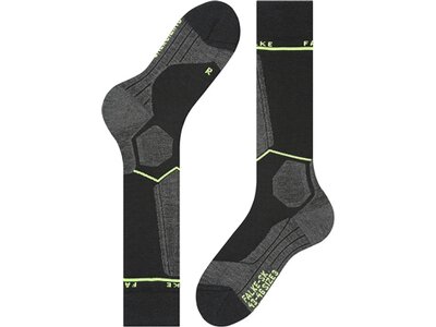 FALKE SK Energizing Wool Herren Kniestrümpfe Schwarz