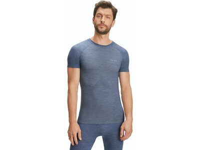 FALKE Herren Kurzarmshirt Wool-Tech Light Blau