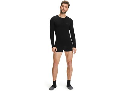 FALKE Herren Langarmshirt Wool-Tech Light Schwarz