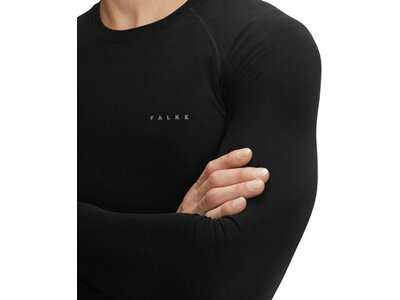 FALKE Herren Langarmshirt Wool-Tech Light Schwarz