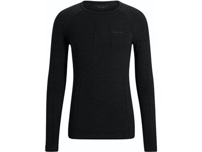 FALKE Herren Langarmshirt Wool-Tech Schwarz