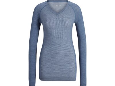 FALKE Damen Langarmshirt Wool-Tech Light Blau