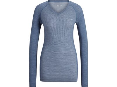 FALKE Damen Langarmshirt Wool-Tech Light Blau