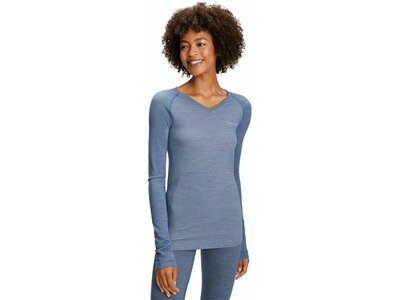 FALKE Damen Langarmshirt Wool-Tech Light Blau