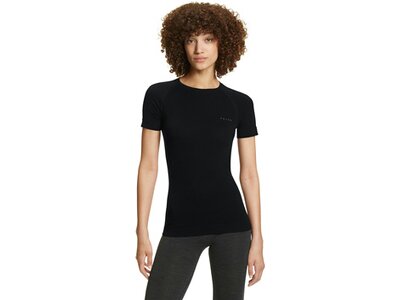 FALKE Damen Unterhemd WT Light Shortsl. Shirt Regular w Schwarz