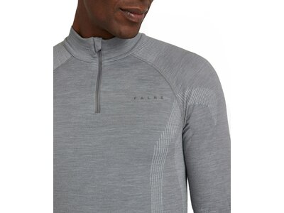 FALKE Herren Unterhemd WT Longsleeve Zip m Grau