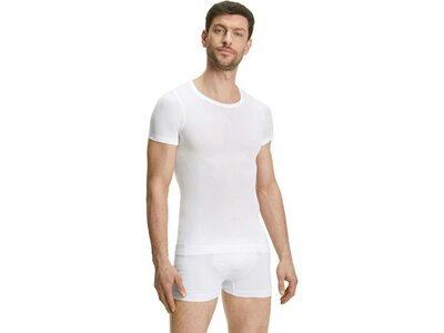 FALKE Herren Unterhemd C Shortsleeved Shirt Regular m Weiß