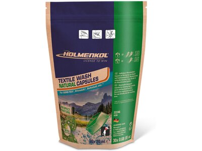 HOLMENKOL TEXTILE WASH NATURAL CAPSULES 24 STÜCK Grau