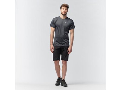SALEWA Herren Shirt Puez Melange Dry M S/s TEE Schwarz
