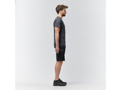 SALEWA Herren Shirt Puez Melange Dry M S/s TEE Schwarz