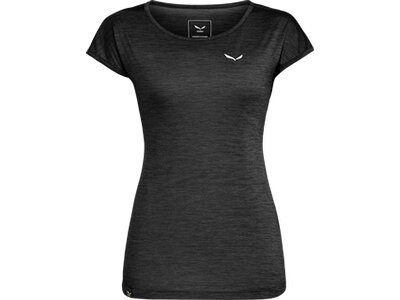 SALEWA Damen T-Shirt "Puez Melange Dryton" Schwarz