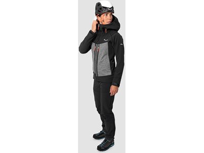 SALEWA Damen Funktionsjacke COMICI SW/DST W JKT Schwarz