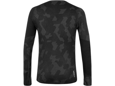 SALEWA Herren Shirt CRISTALLO WARM AMR M L/S TEE. Schwarz