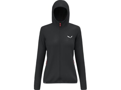 SALEWA Damen Funktionsjacke PUEZ WAFFLE HYB PL HD JACKET W Schwarz