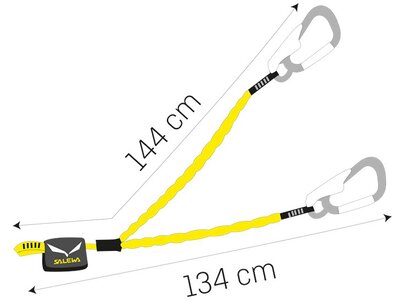 SALEWA Klettersteigset VIA FERRATA ERGO TEX Bunt
