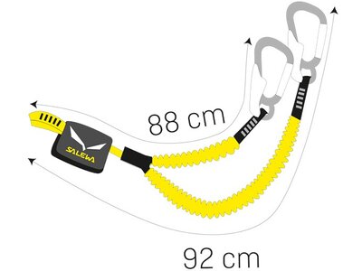 SALEWA Klettersteigset VIA FERRATA ERGO TEX Schwarz