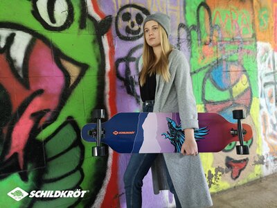 SCHILDKRÖT Skateboard Longboard 41´ GodFeather Bunt