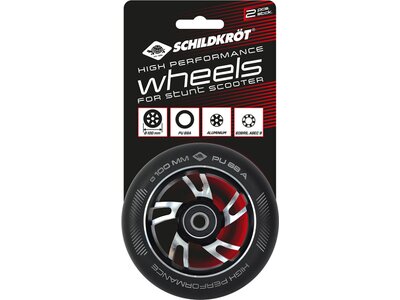 SCHILDKRÖT Scooter High Performance Wheels 100mm,1Paar Stuntscooter Ersatzräder Schwarz