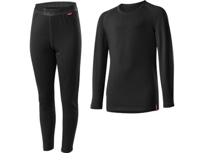 LÖFFLER Kinder SET LANG TRANSTEX® WARM Schwarz