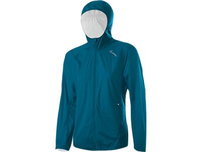 LÖFFLER Damen Kapuzenjacke Wpm Pocket Blau